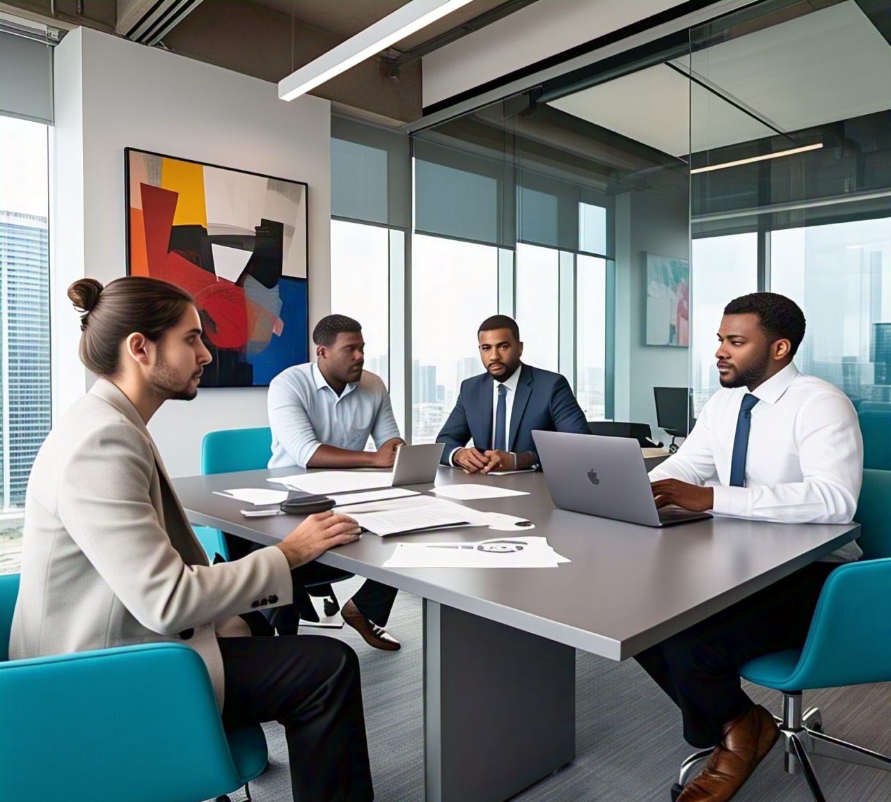 ORZEL 360 Team collaborating in a modern office